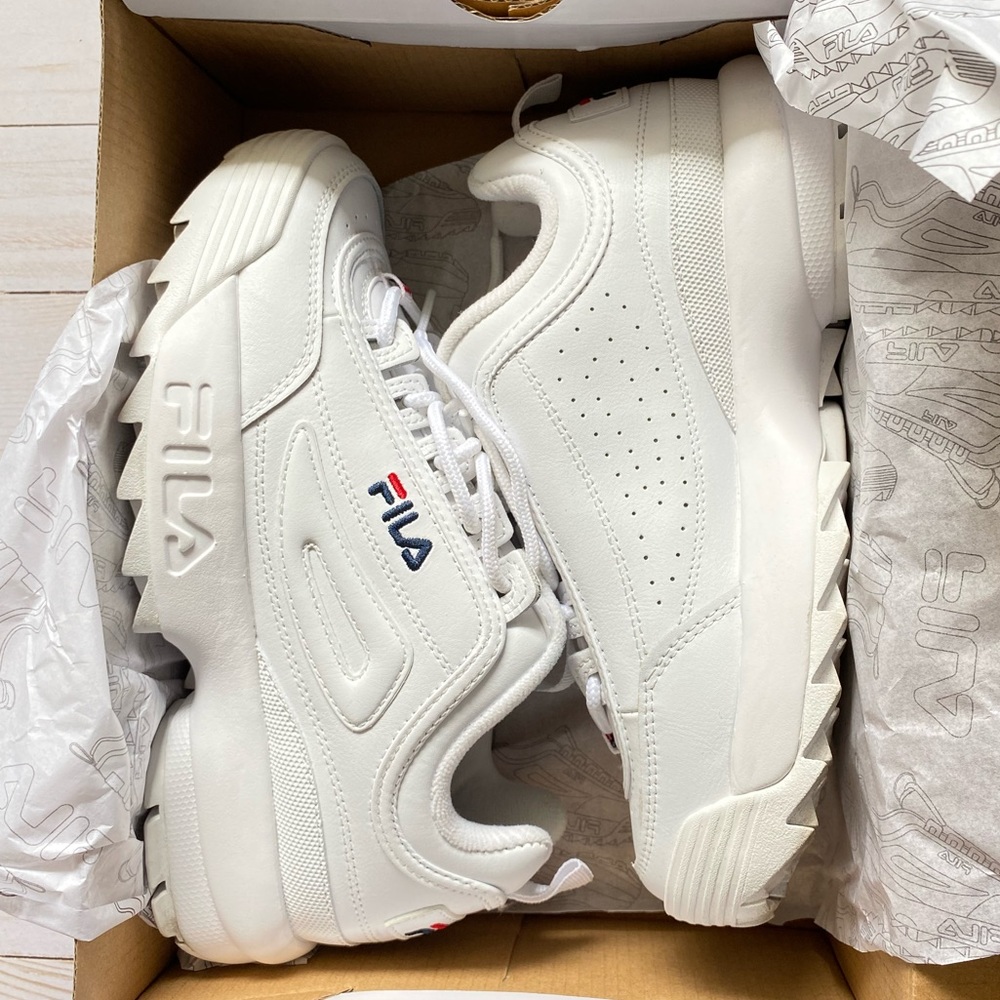 Fila Disruptor II Premium White Sneakers
